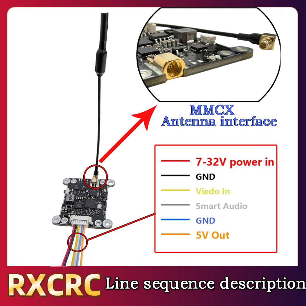 RXCRC 5.8G Module 48CH 1.6W VT - Fpv Drone Frame review and price