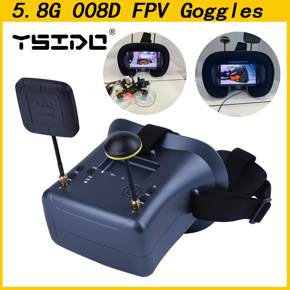 5.8G 40CH 4.3 Inch 800*480 Vid - Fpv Drone Goggles review and price